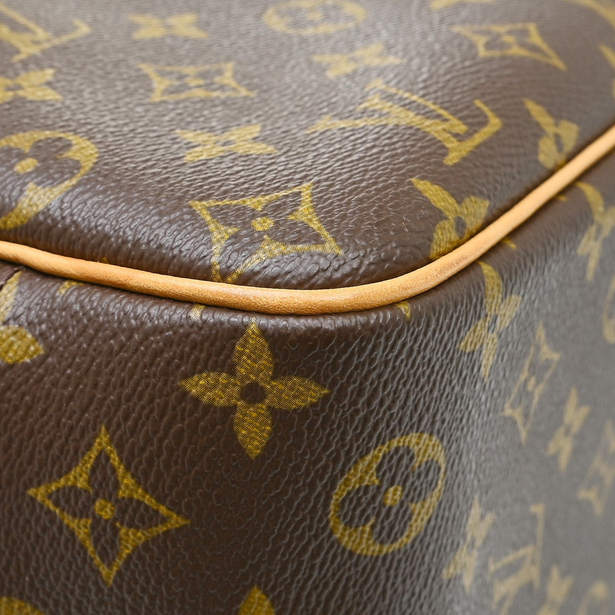 Louis Vuitton Deauville Monogram, Brown, Canvas, Handbag