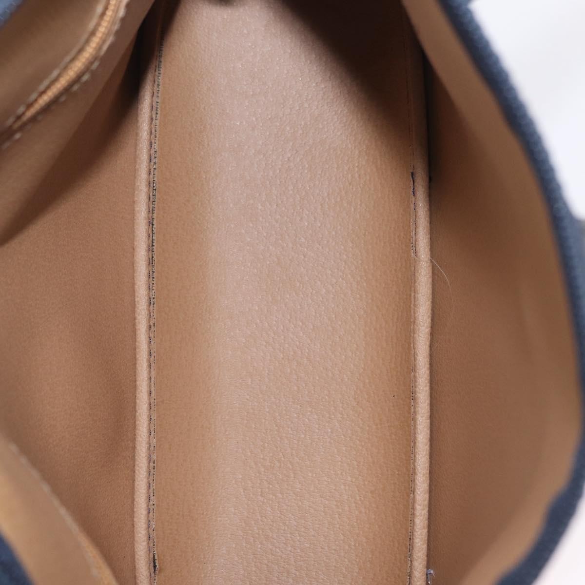 Christian Dior Trotter Canvas, Navy, Canvas, Handbag