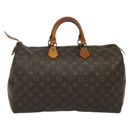 Louis Vuitton Speedy Handbag Monogram Canvas, BROWN, CANVAS, Handbag