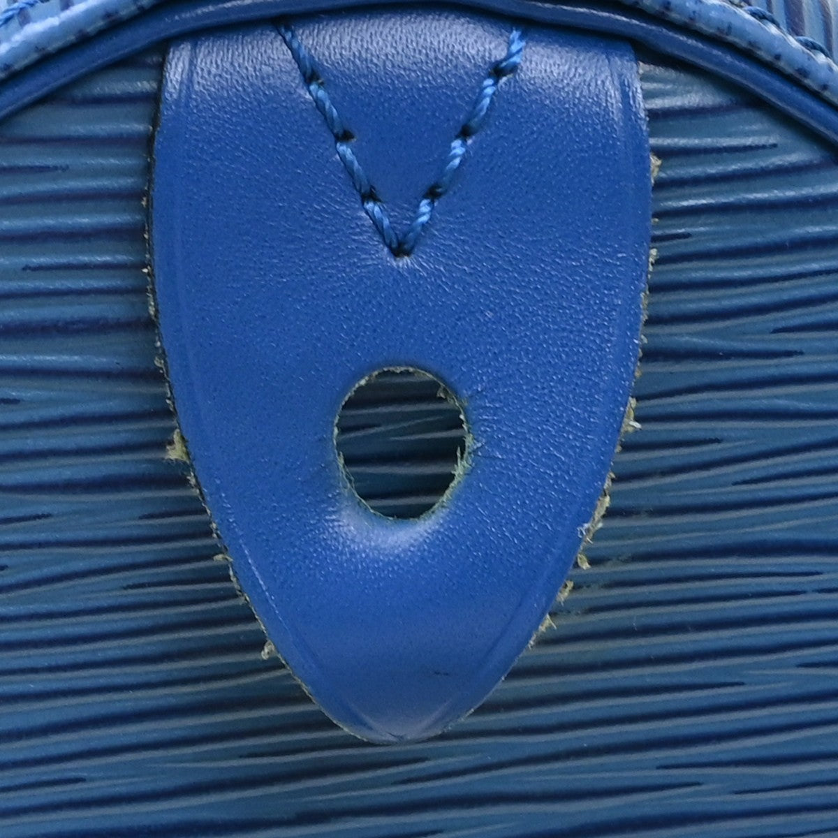 Louis Vuitton Speedy Epi, Blue, Leather, Handbag