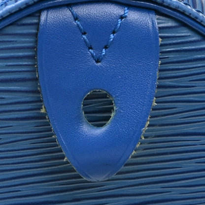 Louis Vuitton Speedy Epi, Blue, Leather, Handbag