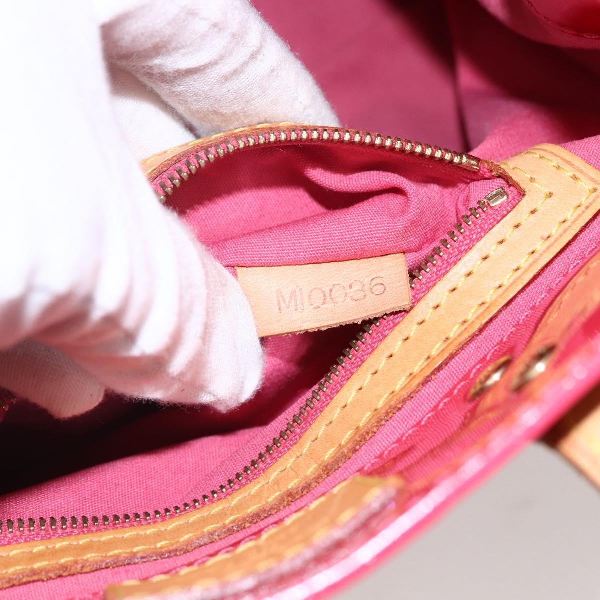 Louis Vuitton Reade Monogram Vernis, Pink, Patent Leather, Handbag