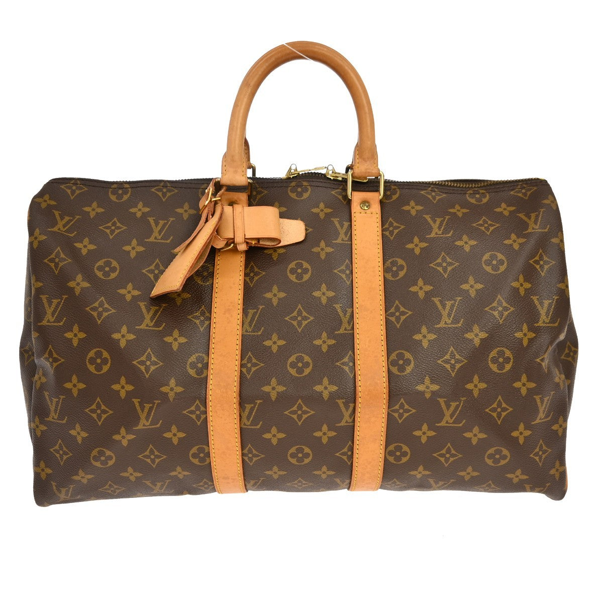Louis Vuitton Keepall Monogram, Brown, Canvas, Travel Bag