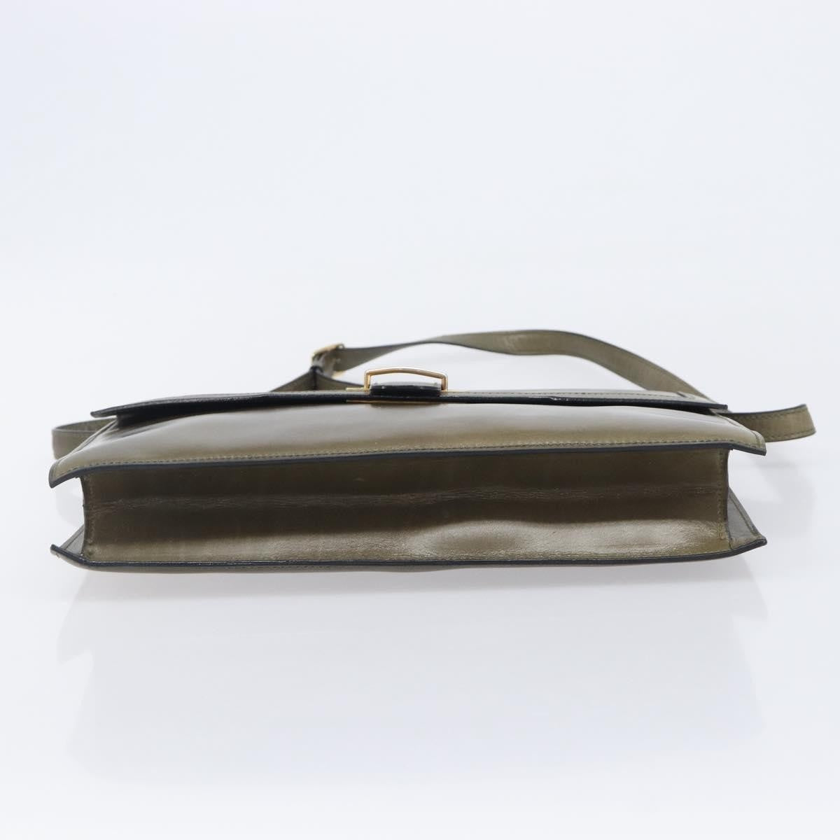 Celine Shoulder Leather, Khaki, Leather, Shoulder Bag