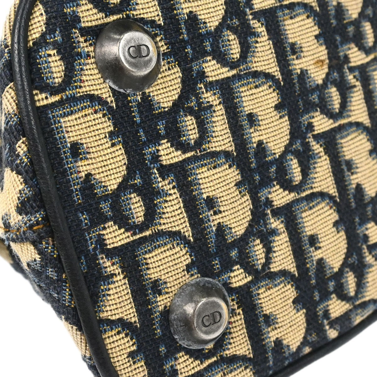 Christian Dior Vintage CD Satchel Diorissimo Canvas, Beige, Canvas, Handbag