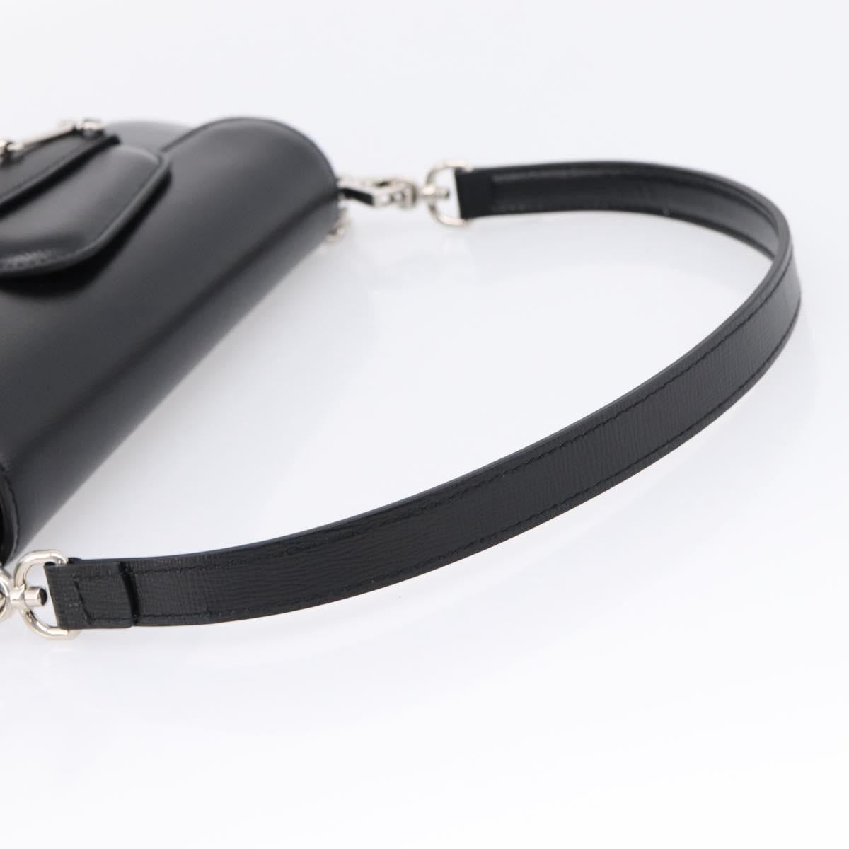 Gucci Horsebit 1955 Asymmetric Leather, Black, Leather, Shoulder Bag
