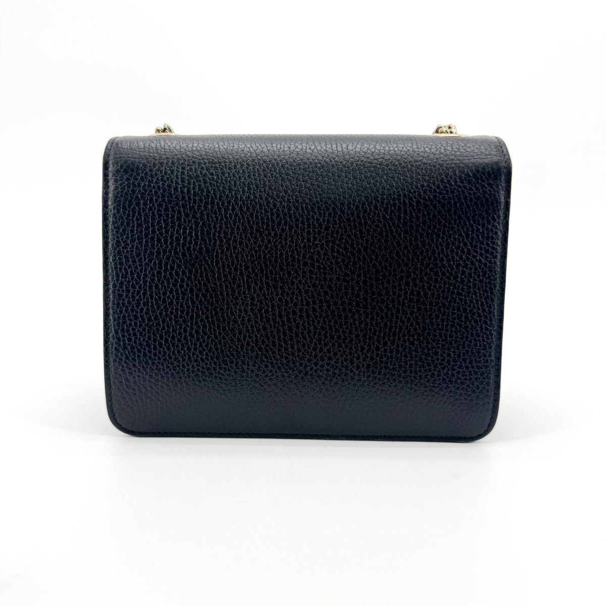Gucci Interlocking Leather, Black, Leather, Shoulder Bag