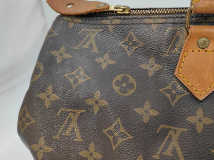 Louis Vuitton Speedy Monogram Canvas, Brown, Canvas, Handbag