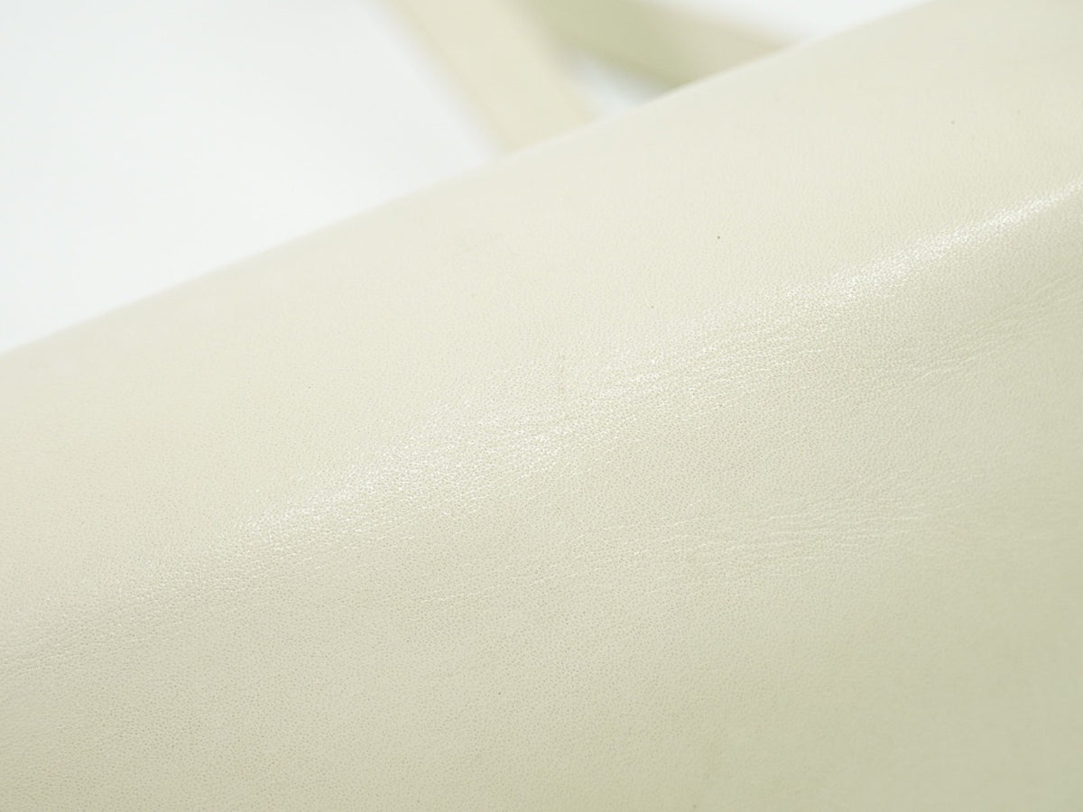 Celine Flap Shoulder Leather, Beige, Leather, Shoulder Bag
