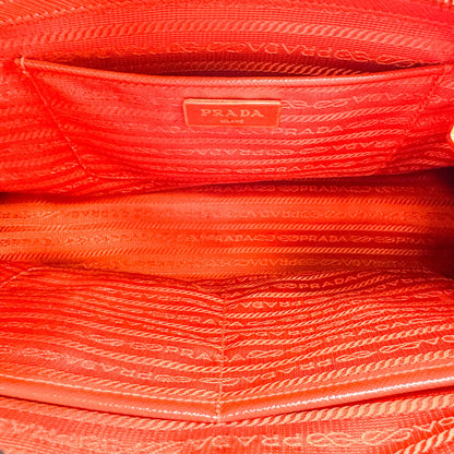 Prada Galleria  Strap leather, Red, Leather, Handbag