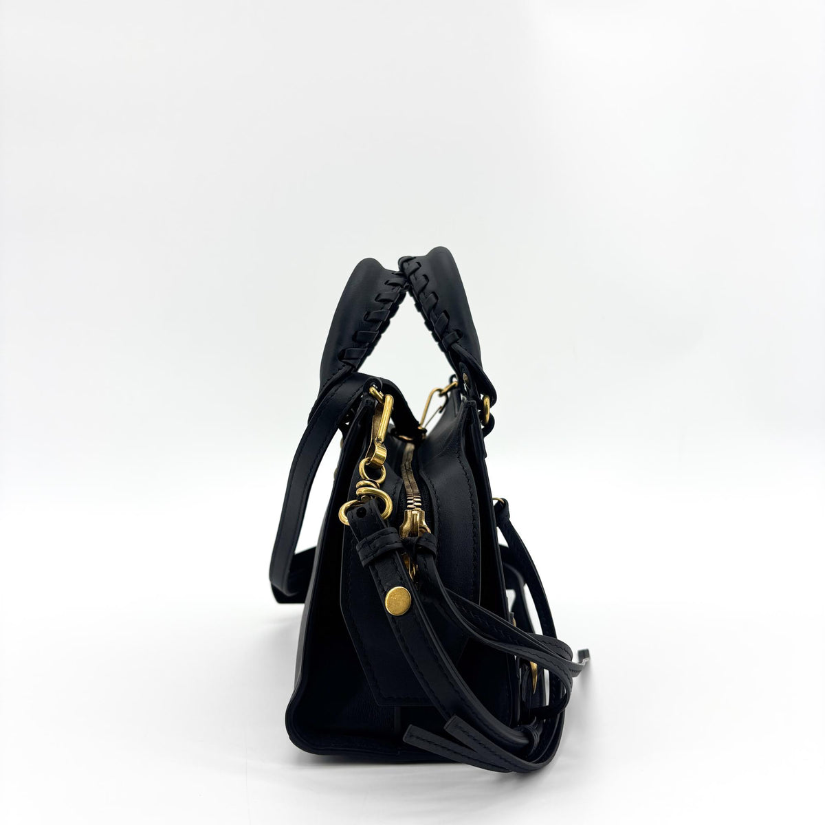 Balenciaga Neo Classic City Leather, Black, Leather, Handbag