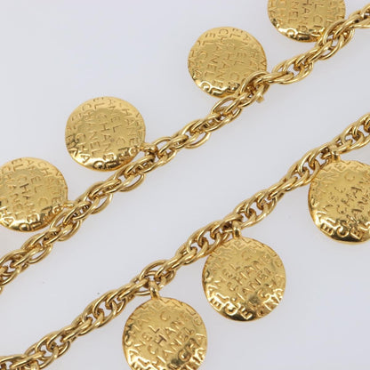 Chanel Vintage Diamond Coco Mademoiselle Long Metal, Gold, Metal, Necklace