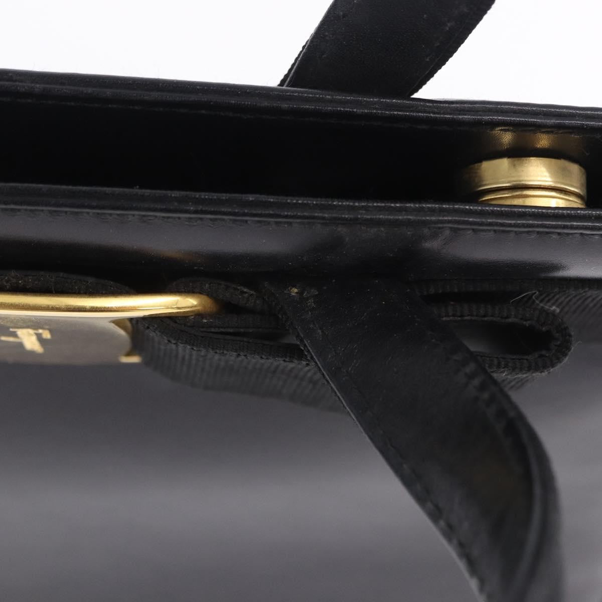 Salvatore Ferragamo Convertible Vara Bow Tote Leather, Black, Leather, Handbag