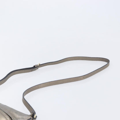 Loewe Front Pocket Leather, Gold, Leather, Crossbody Bag