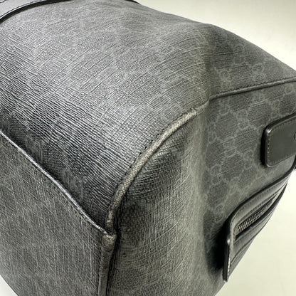 Gucci GG Supreme Carry-On Duffle Bag GG Canvas and Leather, Black, Canvas, Travel Bag