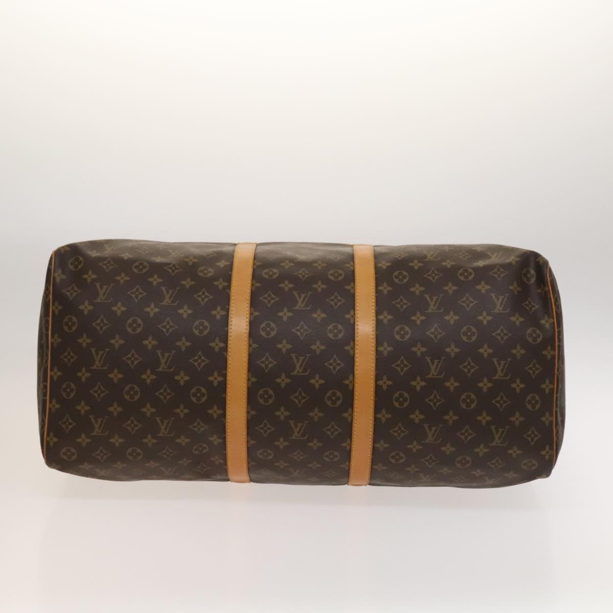 Louis Vuitton Keepall Bandouliere Bag Monogram Canvas, BROWN, CANVAS, Travel bag
