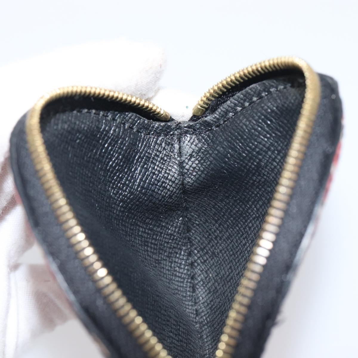 Louis Vuitton Round Coin Purse Limited Edition Crafty Monogram Giant, Red, Canvas, Clutch