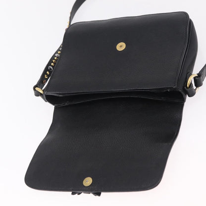 Miu Miu Shoulder Leather, Black, Leather, Shoulder Bag