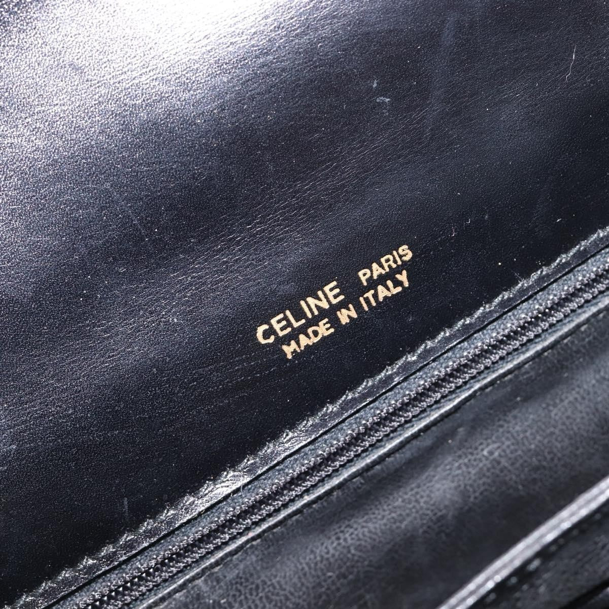 Celine Horse Carriage Leather, Black, Leather, Shoulder Bag