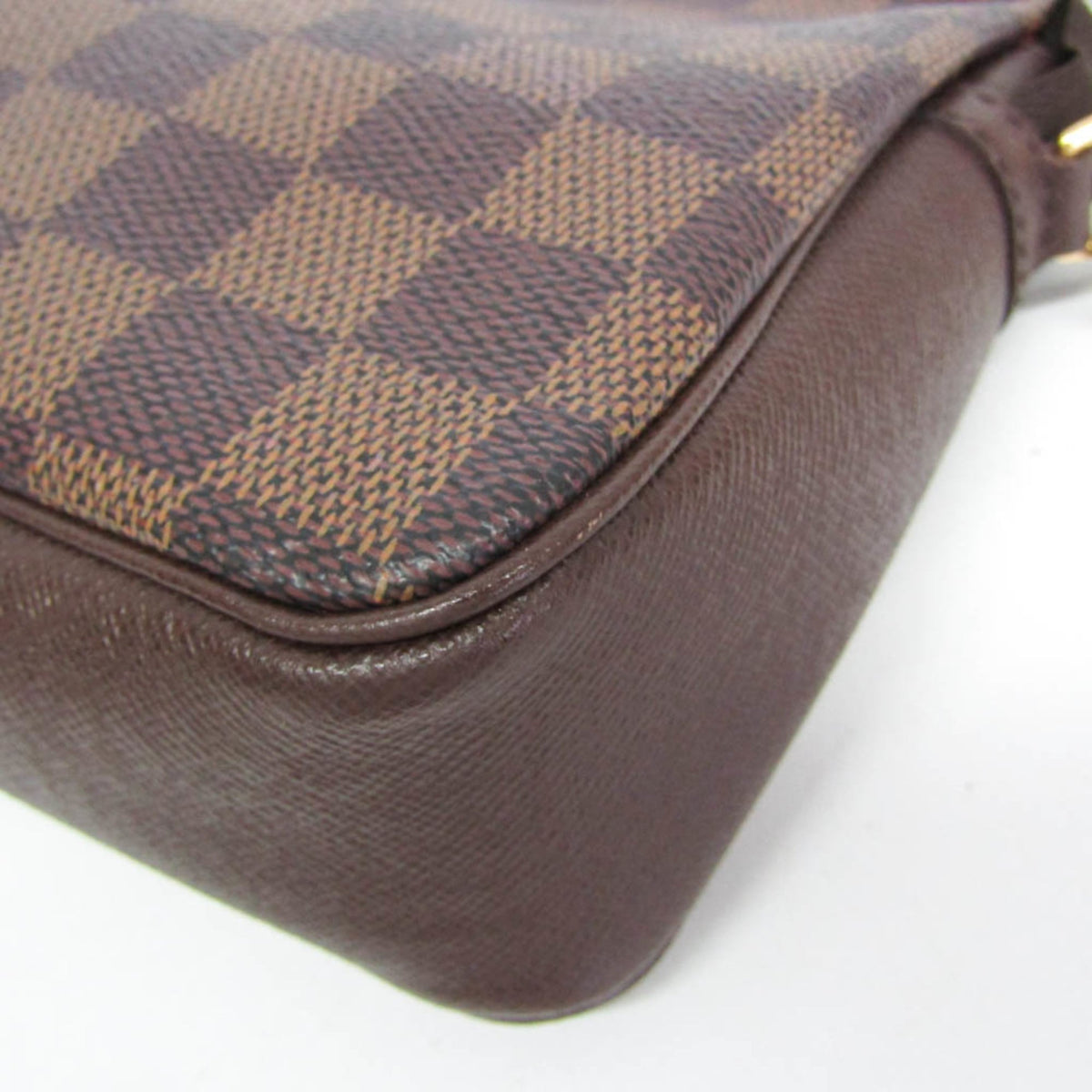 Louis Vuitton Trousse Make Up Damier, Brown, Canvas, Clutch