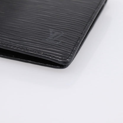 Louis Vuitton Marco Epi Leather, Black, Leather, Wallet