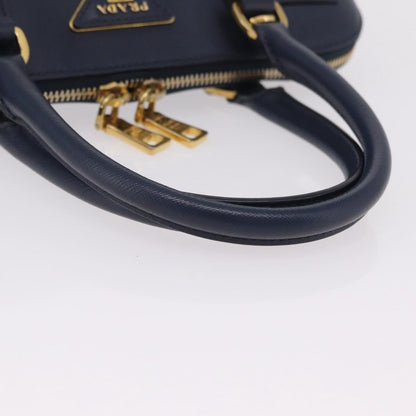 Prada Promenade Saffiano Leather, Navy, Leather, Handbag