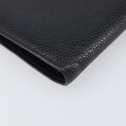 Chanel Timeless CC French Leather, Black, Calfskin, Wallet
