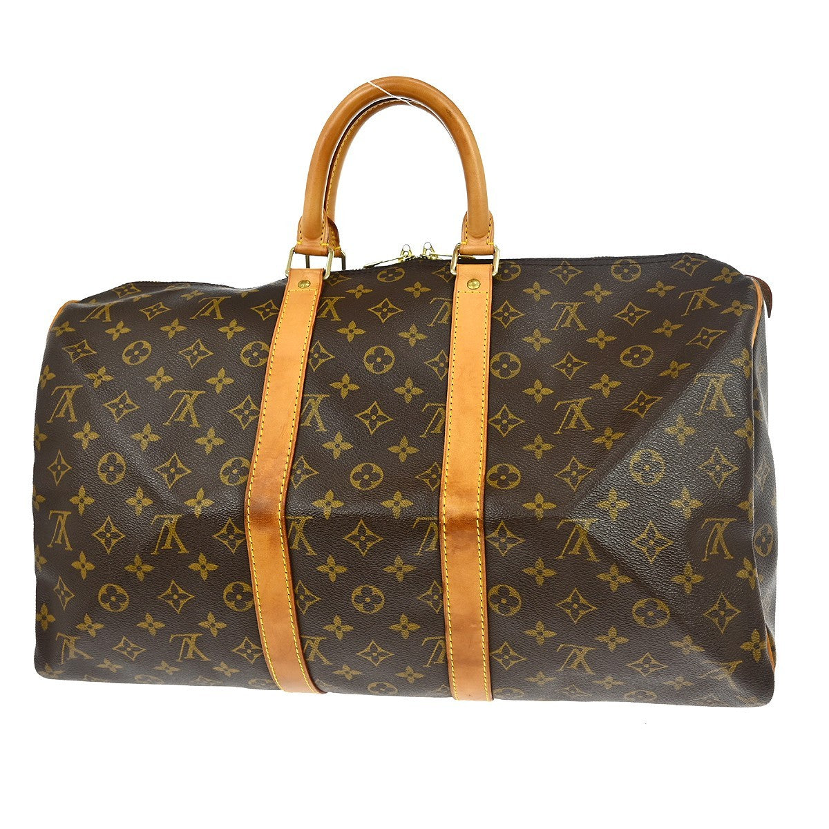 Louis Vuitton Keepall Monogram, Brown, Canvas, Travel Bag