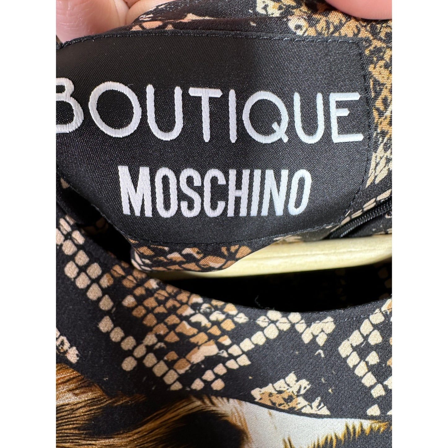 Boutique Moschino Animal Print Dress