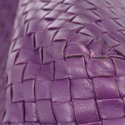 Bottega Veneta Brick Intrecciato Nappa, Purple, Leather, Tote Bag