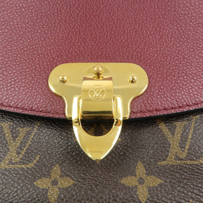 Louis Vuitton Saint Placide Monogram Canvas and Leather, Brown, Canvas, Handbag