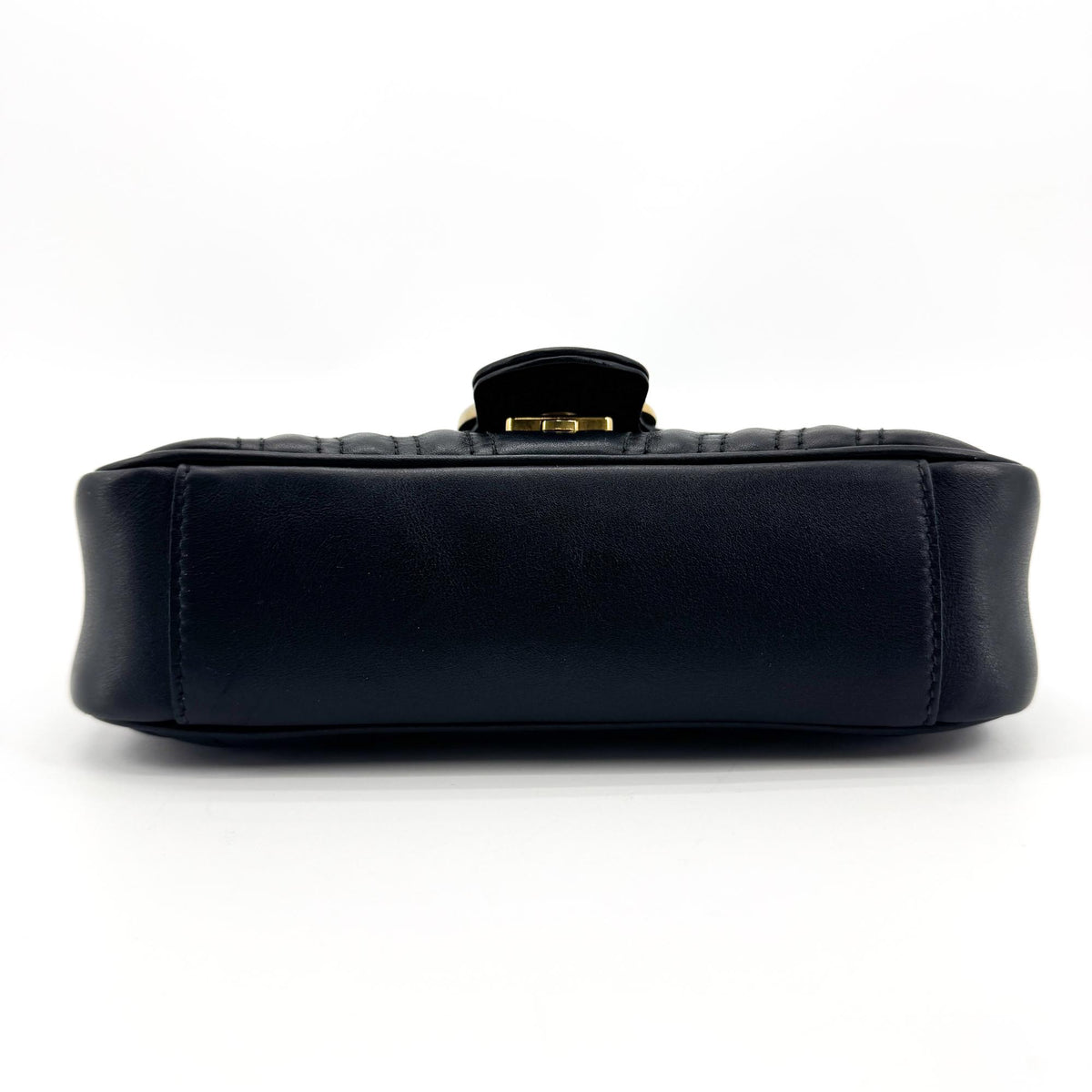 Gucci GG Marmont Flap Matelasse Leather, Black, Leather, Handbag