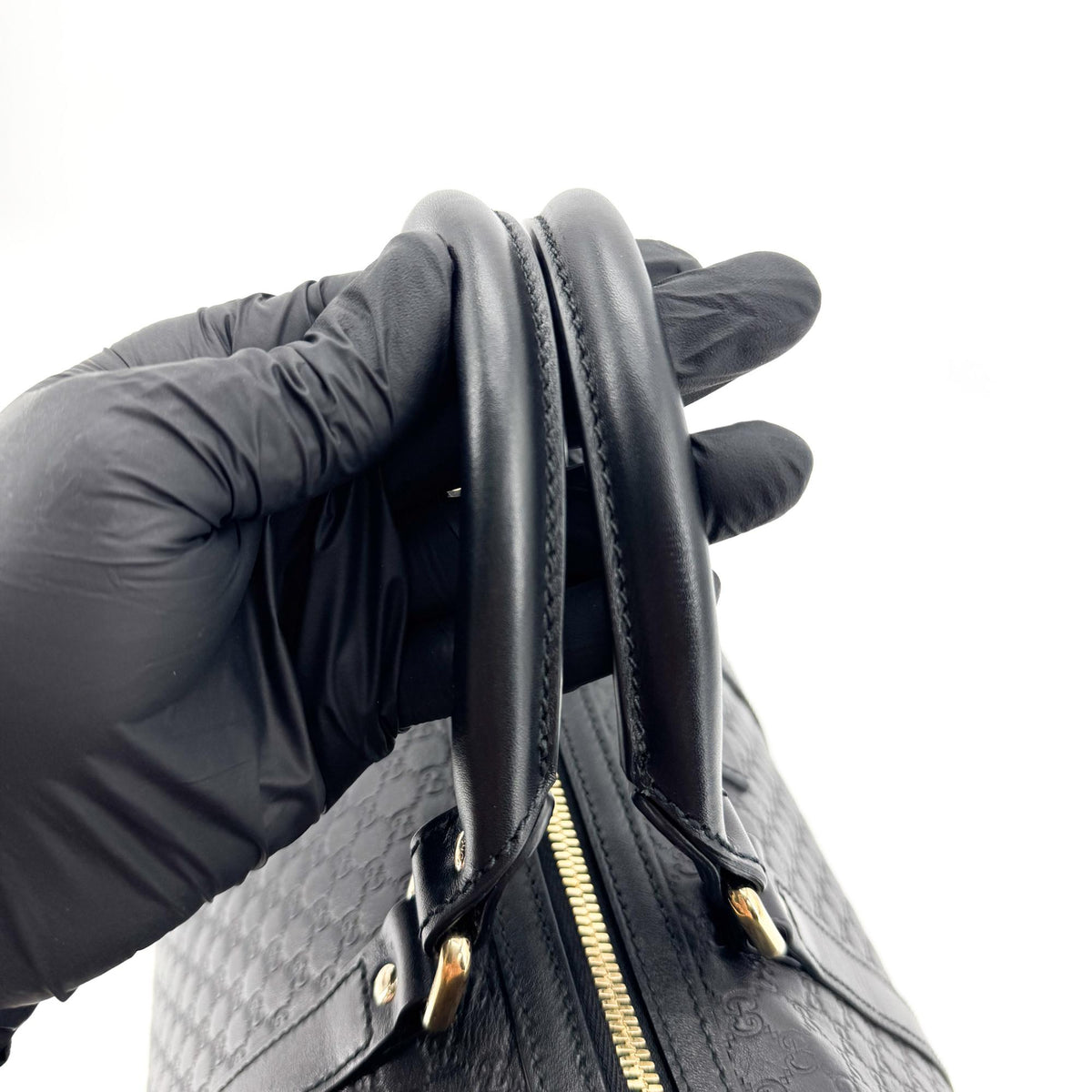 Gucci Joy Boston Microguccissima Leather, Black, Leather, Handbag