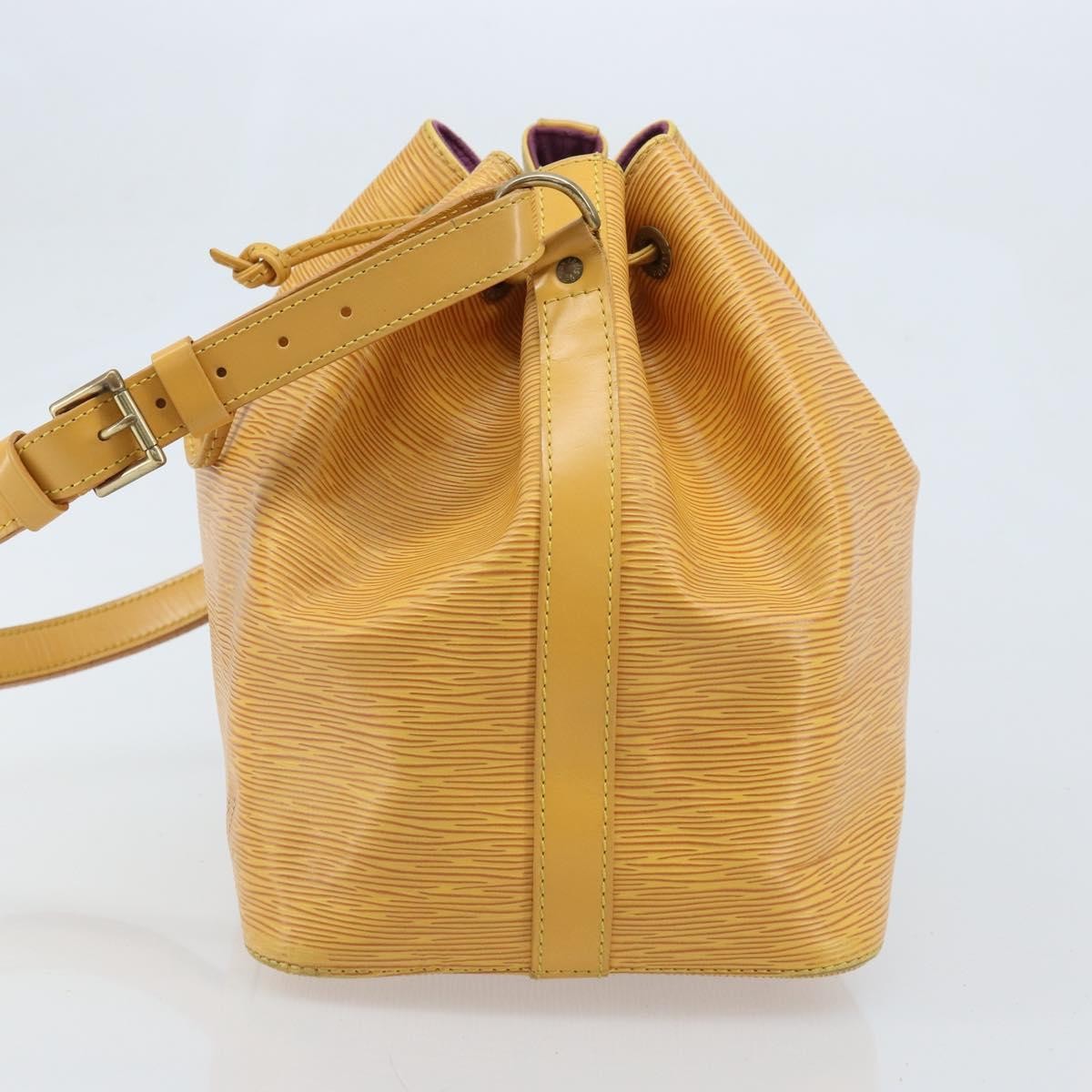 Louis Vuitton Petit Noe Epi Leather, Yellow, Leather, Shoulder Bag