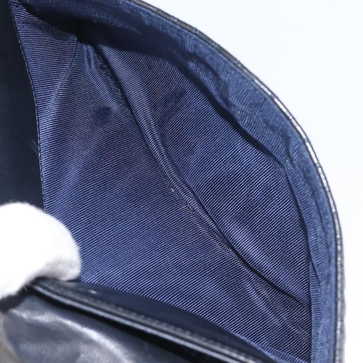 Bally Vintage Quilted Leather, Navy, Leather, Shoulder Bag