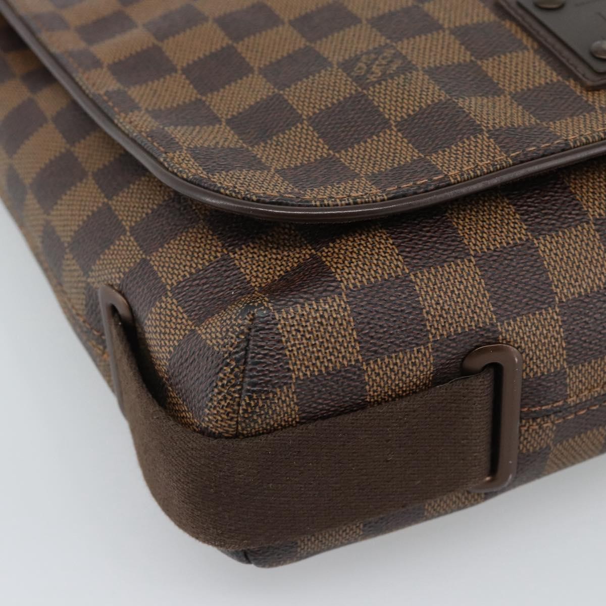 Louis Vuitton Brooklyn Damier Ebene, Brown, Canvas, Shoulder Bag