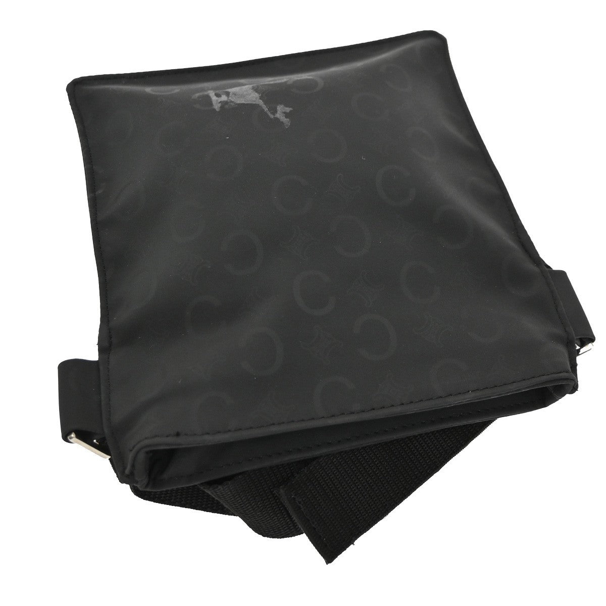 Celine Macadam waist Nylon, Black, Canvas, Backpack