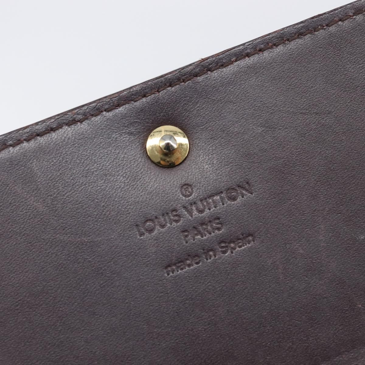 Louis Vuitton Elise Monogram Vernis, Burgundy, Patent Leather, Wallet