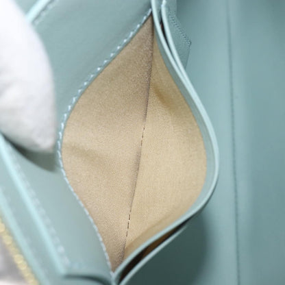 Celine Solo Leather, Green, Leather, Clutch