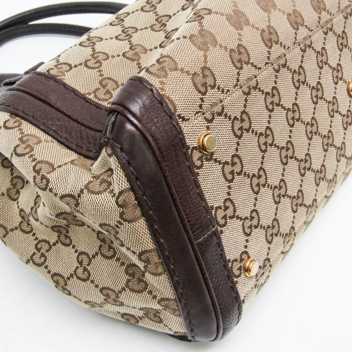Gucci GG Running GG Canvas with Leather, Beige, Canvas, Tote Bag