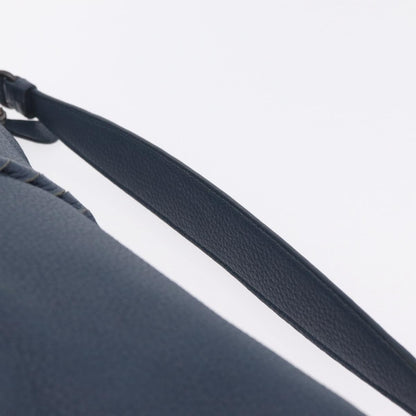 Bottega Veneta Zip Hobo Cervo with Intrecciato Detail, Blue, Leather, Shoulder Bag