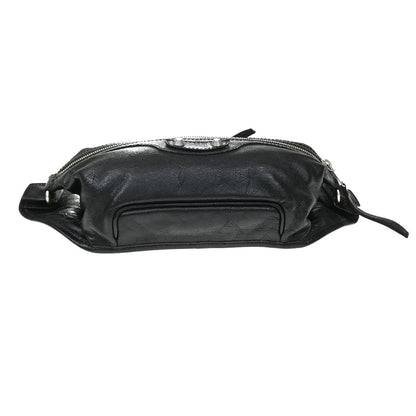 Balenciaga Neo Lift Classic Studs Waist Leather, Black, Leather, Shoulder Bag