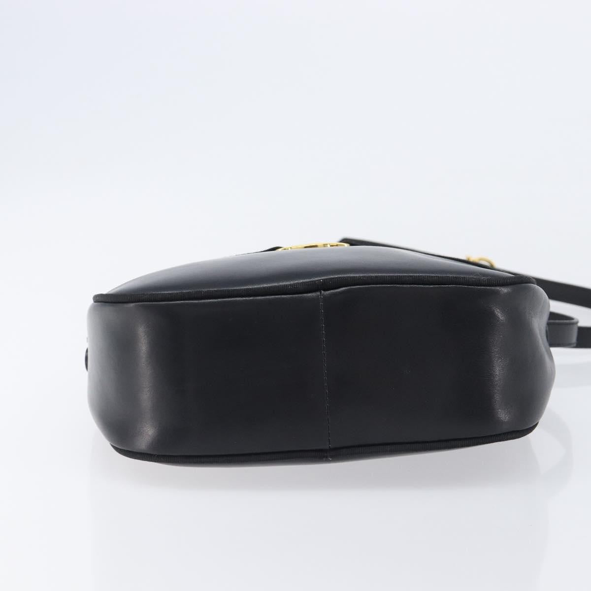 Salvatore Ferragamo Vara Bow Camera Leather, Black, Leather, Shoulder Bag