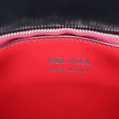 Prada Double Zip Diagramme Quilted Leather, Black, Leather, Tote Bag