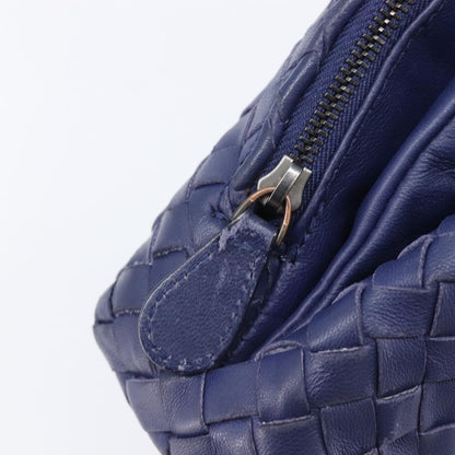 Bottega Veneta Compartment Chain Intrecciato Nappa, Blue, Leather, Shoulder Bag