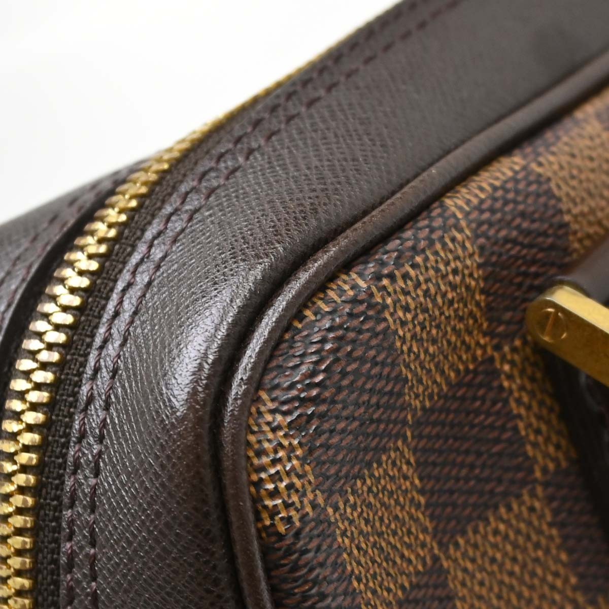 Louis Vuitton Brera Damier, Brown, Canvas, Handbag