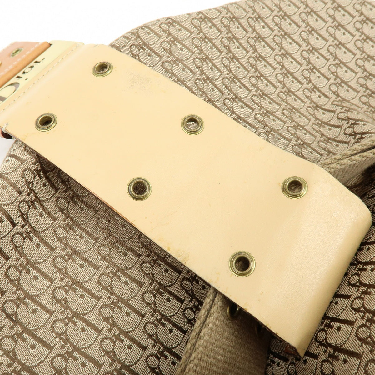 Christian Dior Street Chic Hobo Canvas, Beige, Canvas, Shoulder Bag
