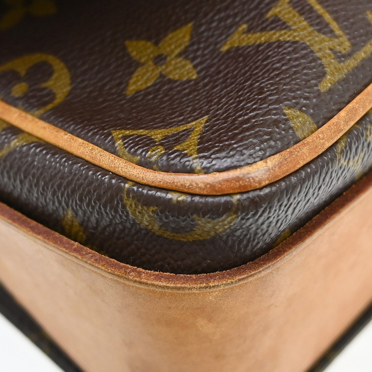 Louis Vuitton Cartouchiere Monogram Canvas, Brown, Canvas, Handbag