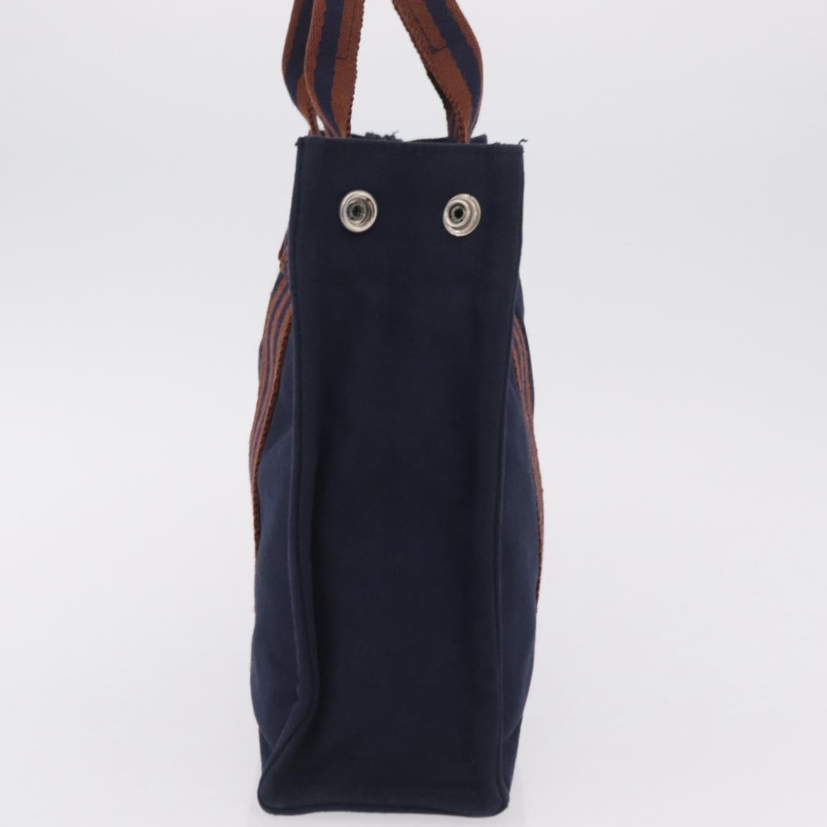 Hermes Fourre Tout Toile, Navy, Canvas, Tote Bag