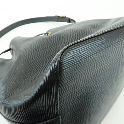 Louis Vuitton Petit Noe Epi Leather, Black, Leather, Handbag